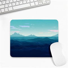 Ai Generated Ocean Waves Sea Water Nautical Small Mousepad by Pakemis