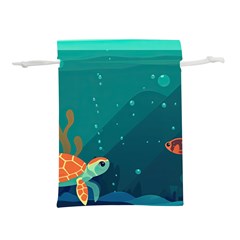 Ai Generated Ocean Sea Fish Aquatic Water Nature 5 Lightweight Drawstring Pouch (m) by Pakemis