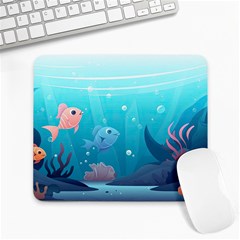 Ai Generated Ocean Sea Fish Aquatic Water Nature 4 Large Mousepad by Pakemis