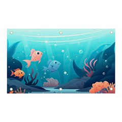 Ai Generated Ocean Sea Fish Aquatic Water Nature 4 Banner And Sign 5  X 3  by Pakemis