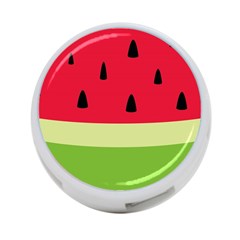 Watermelon Fruit Food Healthy Vitamins Nutrition 4-port Usb Hub (two Sides) by Wegoenart