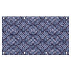 Blue Diamonds Banner And Sign 7  X 4  by Sparkle