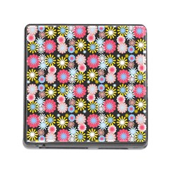 Pretty Flowers Memory Card Reader (square 5 Slot) by GardenOfOphir