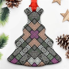 Mandala Decoration Floral Flower Christmas Tree Ornament (two Sides) by Semog4