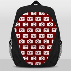 Modern Chic Vector Camera Illustration Pattern Backpack Bag by GardenOfOphir