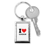 I love logan Key Chain (Rectangle) Front