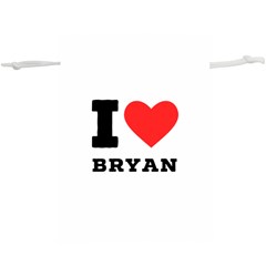 I Love Bryan Lightweight Drawstring Pouch (xl) by ilovewhateva
