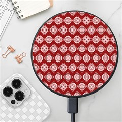 Abstract Knot Geometric Tile Pattern Wireless Fast Charger(black) by GardenOfOphir