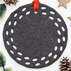 Texture-jeans Ornament (round Filigree)
