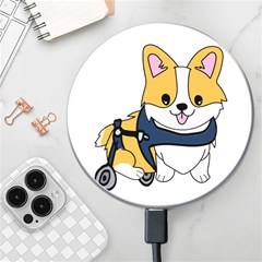 Puppy Cartoon Corgi Wireless Fast Charger(white) by Semog4
