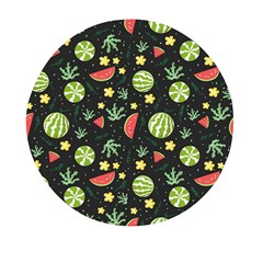 Watermelon Berries Patterns Pattern Mini Round Pill Box (pack Of 5) by Semog4