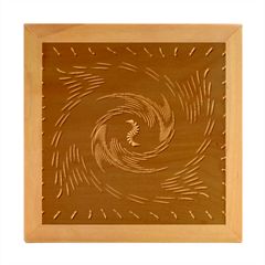 Manadala Twirl Abstract Wood Photo Frame Cube by Semog4