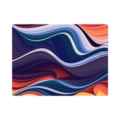 Wave Of Abstract Colors Premium Plush Fleece Blanket (mini) by Semog4