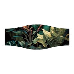 Tropical Leaf Leaves Foliage Monstera Nature Stretchable Headband by Jancukart