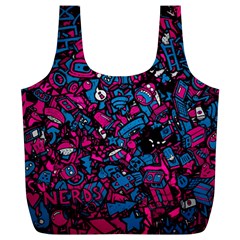 Grafitti Graffiti Abstract Artwork Digital Full Print Recycle Bag (xl) by Semog4