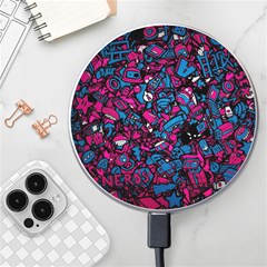 Grafitti Graffiti Abstract Artwork Digital Wireless Fast Charger(white) by Semog4