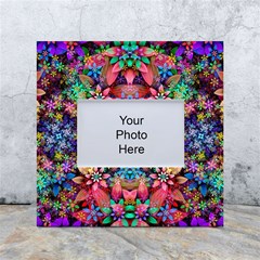 Flower Patterns Abstract Pattern Digital Art White Box Photo Frame 4  X 6  by Semog4