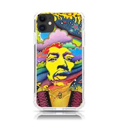 Psychedelic Rock Jimi Hendrix Iphone 11 Tpu Uv Print Case by Semog4