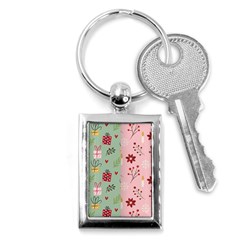 Flat Christmas Pattern Collection Key Chain (rectangle) by Semog4