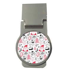Christmas Themed Seamless Pattern Money Clips (round)  by Semog4