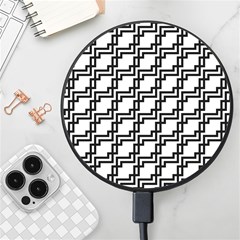Pattern-monochrome-repeat Wireless Fast Charger(black) by Semog4