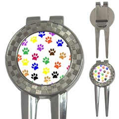 Pawprints-paw-prints-paw-animal 3-in-1 Golf Divots by Semog4