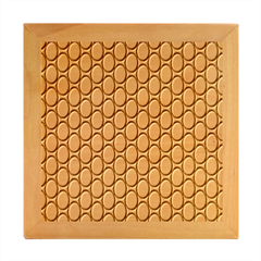 Black-pattern-halftone-wallpaper Wood Photo Frame Cube by Semog4