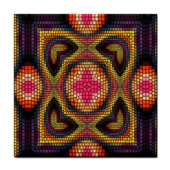 Kaleidoscope Art Pattern Ornament Tile Coaster by Semog4