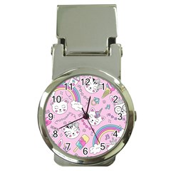 Beautiful Cute Animals Pattern Pink Money Clip Watches by Semog4
