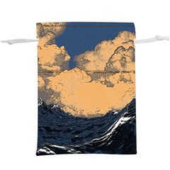 Waves Aesthetic Ocean Retro Sea Vintage Lightweight Drawstring Pouch (xl) by Salman4z