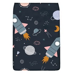 Space Background Illustration With Stars And Rocket Seamless Vector Pattern Removable Flap Cover (s) by Salman4z