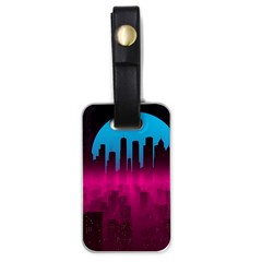 Futuristic Cityscape Luggage Tag (one Side) by Salman4z