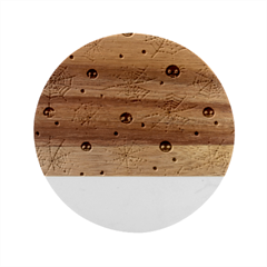 Creepy Spider Marble Wood Coaster (round) by Salman4z