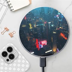 Cityscape Digital Art Wireless Fast Charger(white) by Salman4z