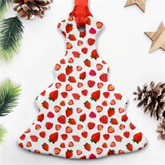 Watercolor Strawberry Christmas Tree Ornament (two Sides) by SychEva