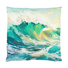 Waves Ocean Sea Tsunami Nautical 90 Standard Cushion Case (two Sides) by Jancukart