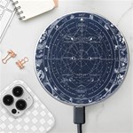 Vintage astrology poster Wireless Fast Charger(White) Front