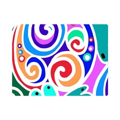 Crazy Pop Art - Doodle Circles   Premium Plush Fleece Blanket (mini) by ConteMonfrey