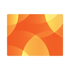 Abstract Orange Yellow Red Color Premium Plush Fleece Blanket (mini) by Celenk