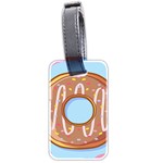 Dessert Food Donut Sweet Decor Chocolate Bread Luggage Tag (two sides) Back