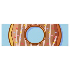 Dessert Food Donut Sweet Decor Chocolate Bread Banner And Sign 12  X 4  by Uceng