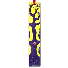 Owl Animal Cartoon Drawing Tree Nature Landscape Large Book Marks by Uceng