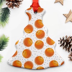 Orange Christmas Tree Ornament (two Sides) by SychEva