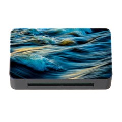 Waves Wave Water Blue Sea Ocean Abstract Memory Card Reader With Cf by Salman4z
