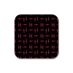 Hot Peppers Rubber Square Coaster (4 Pack) by SychEva