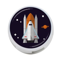 Rocket Space Universe Spaceship 4-port Usb Hub (two Sides) by Salman4z