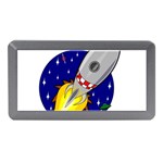 Rocket Ship Launch Vehicle Moon Memory Card Reader (Mini) Front