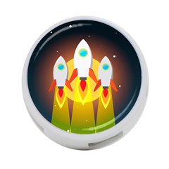 Rocket Take Off Missiles Cosmos 4-port Usb Hub (two Sides) by Salman4z