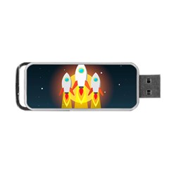 Rocket Take Off Missiles Cosmos Portable Usb Flash (two Sides) by Salman4z