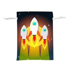 Rocket Take Off Missiles Cosmos Lightweight Drawstring Pouch (l) by Salman4z